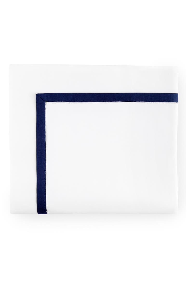 Amando Flat Sheet, Main, color, WHITE/ NAVY
