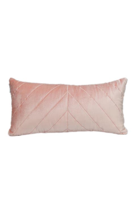 Tobyn Tran Velvet Geometric Stitched Pillow