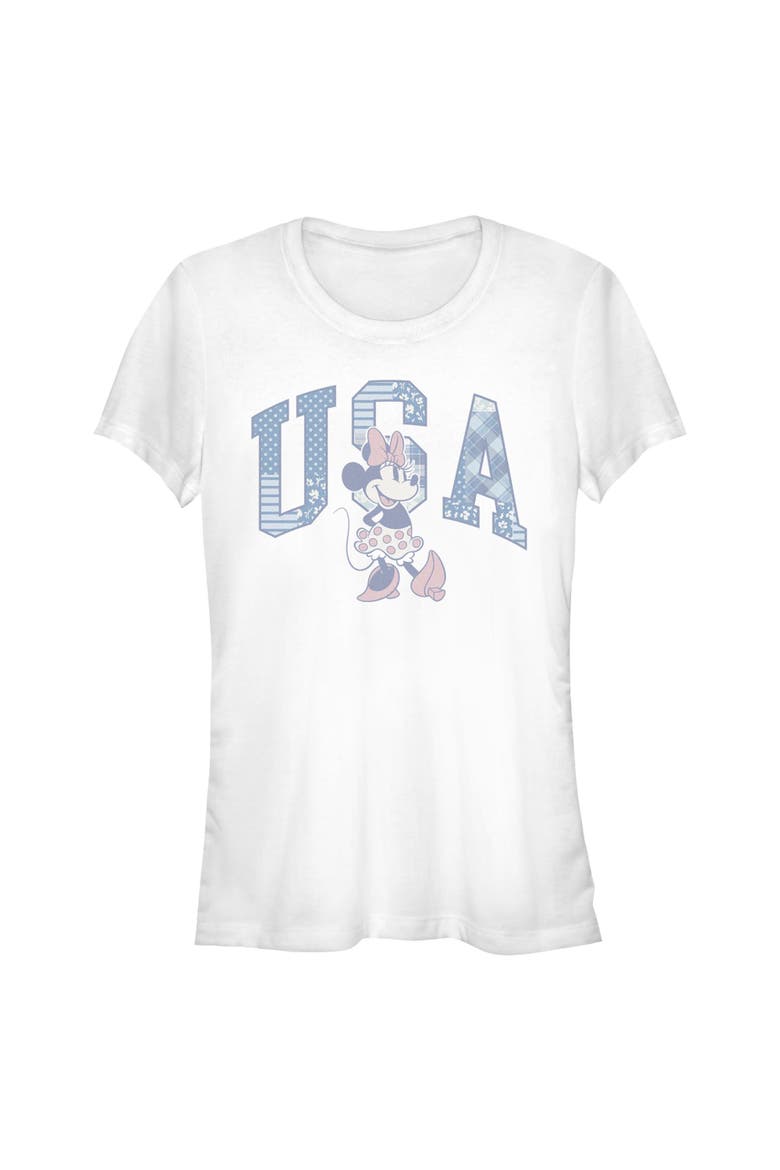 Junior's American Sweetheart Pose Short Sleeve Graphic T-shirt, Main, color, White