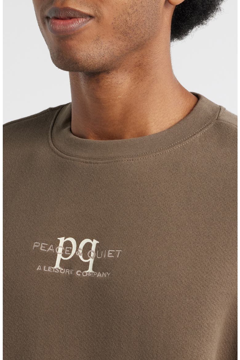 Leisure Co. Graphic Sweatshirt, Alternate, color, BROWN