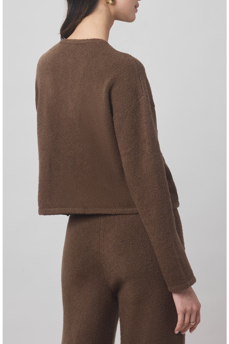 x @cellajaneblog Bouclé Cardigan, Alternate, color, TRUFFLE