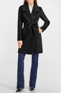 SENTALER Alpaca & Wool Wrap Coat
