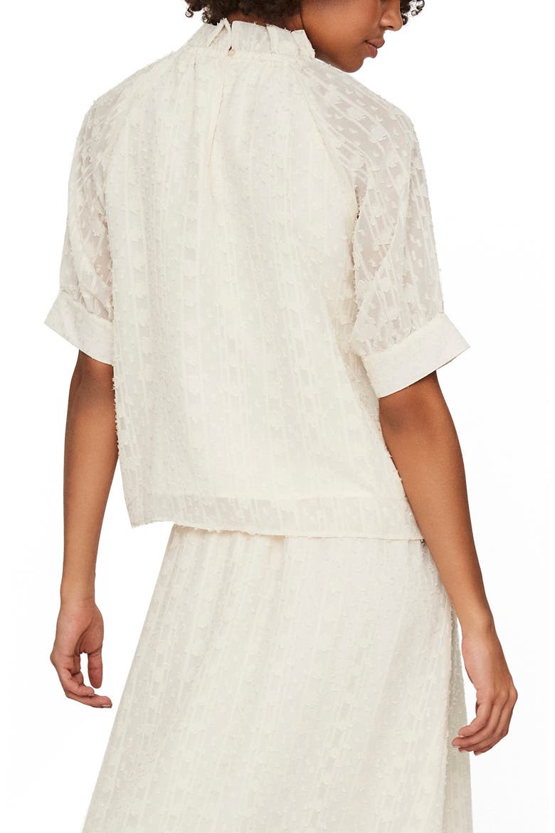 Lykke Frill Neck Top, Alternate, color, BIRCH