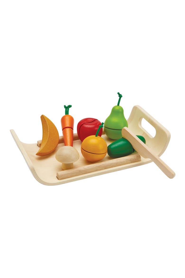 14-Piece Assorted Fruit & Vegetable Tray Set, Alternate, color, MULTI