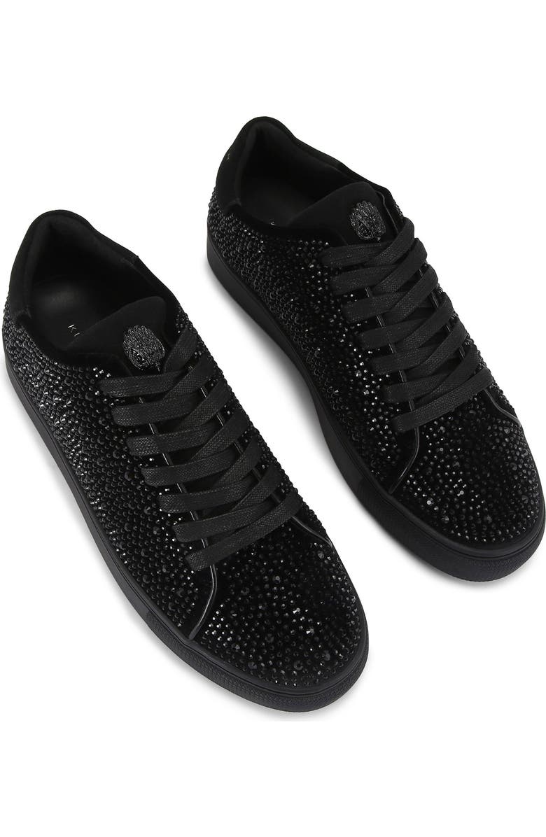 Kurt Geiger London Lennon Crystal Low Top Sneaker, Main, color, Black