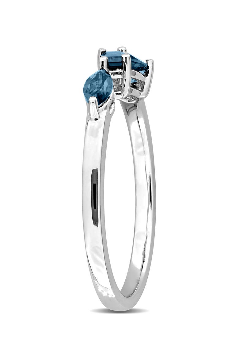 Multiple Cut Semiprecious Stone Stacking Ring, Alternate, color, BLUE
