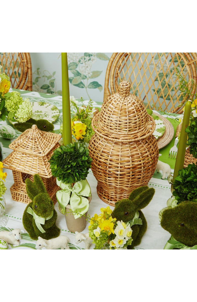 Mrs. Alice Rattan Ginger Jar, Alternate, color, Neutral