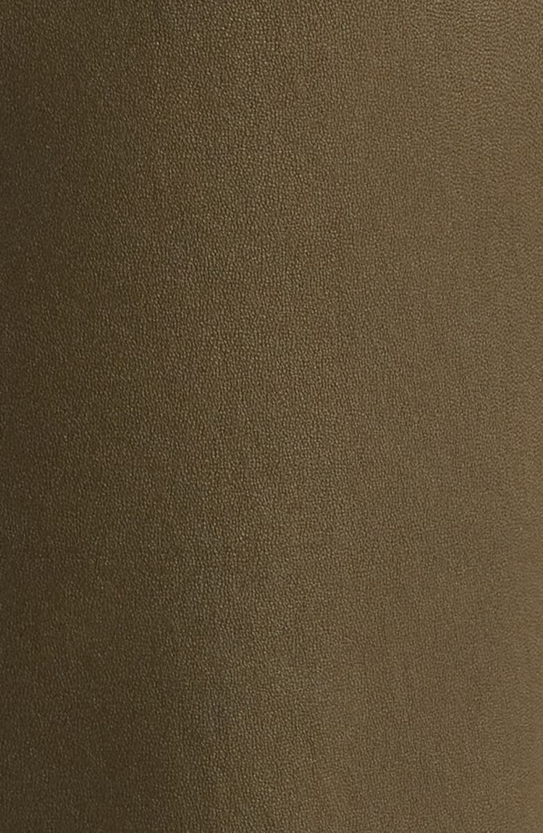 FRAME Crop Wide Leg Leather Pants, Alternate, color, Rich Military