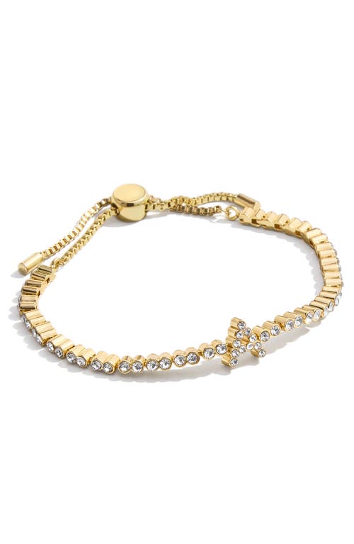 Baublebar Initial Slider Bracelet In Clear A