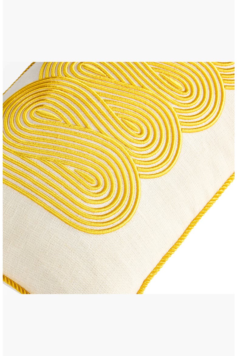 Pompidou Pillow, Alternate, color, Yellow Path