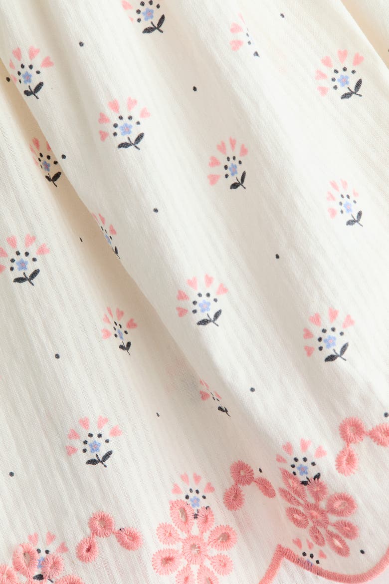 2-piece Printed Cotton Set, Alternate, color, White/floral
