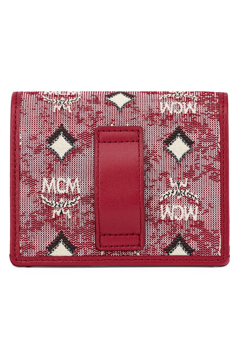 Logo Cardholder on A Chain, Alternate, color, RED