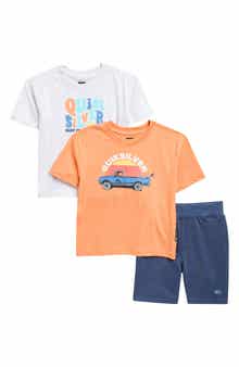 Quiksilver Kids' 3-Pack Assorted T-Shirts & Shorts Set