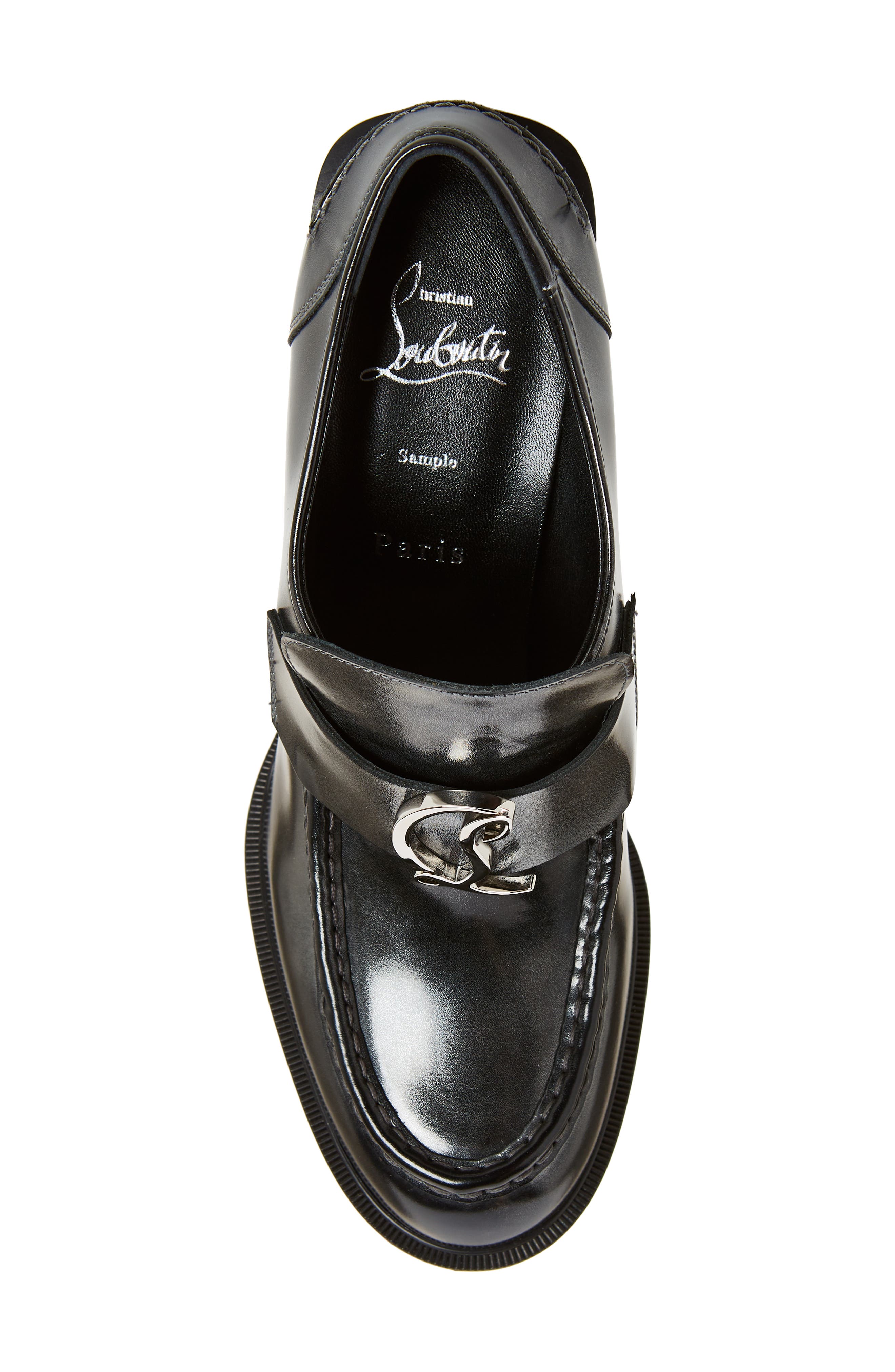 Alta Platform Loafer Pump, Alternate, color, SILVER BLACK/ LIN BK/ BK LUC