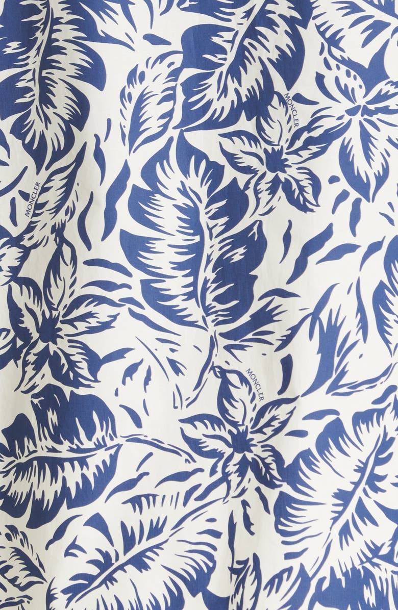 Moncler Ebizo Tropical Print Hooded Jacket, Alternate, color, 