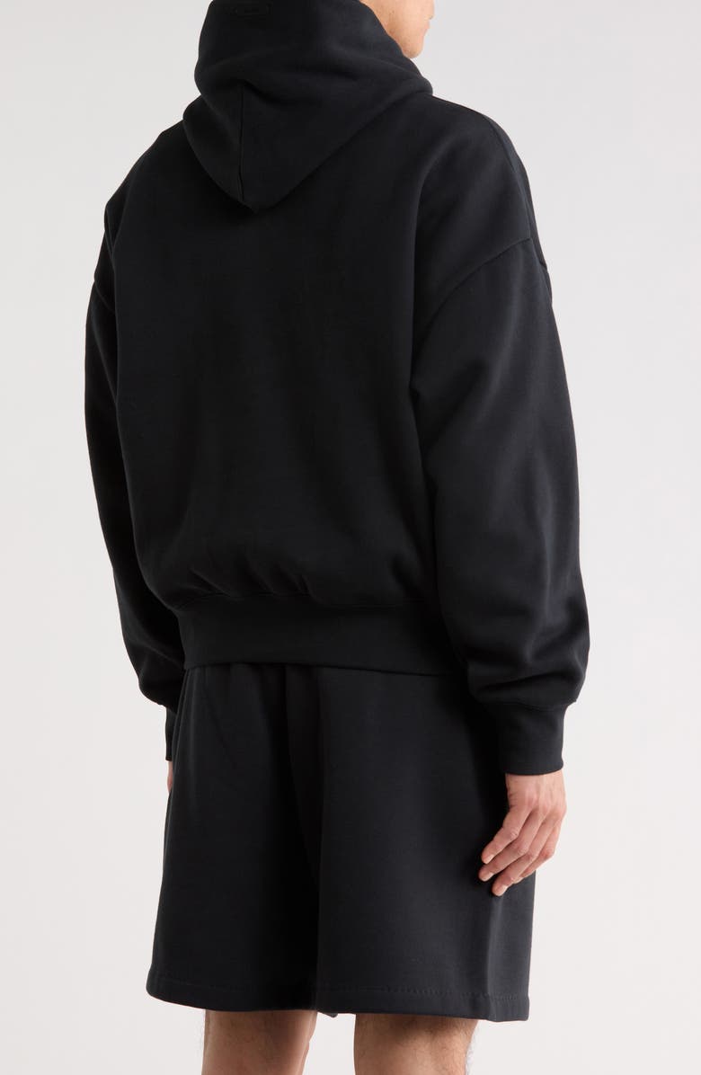 Fear of God Essentials Classic Cotton Blend Hoodie, Alternate, color, Vintage Black