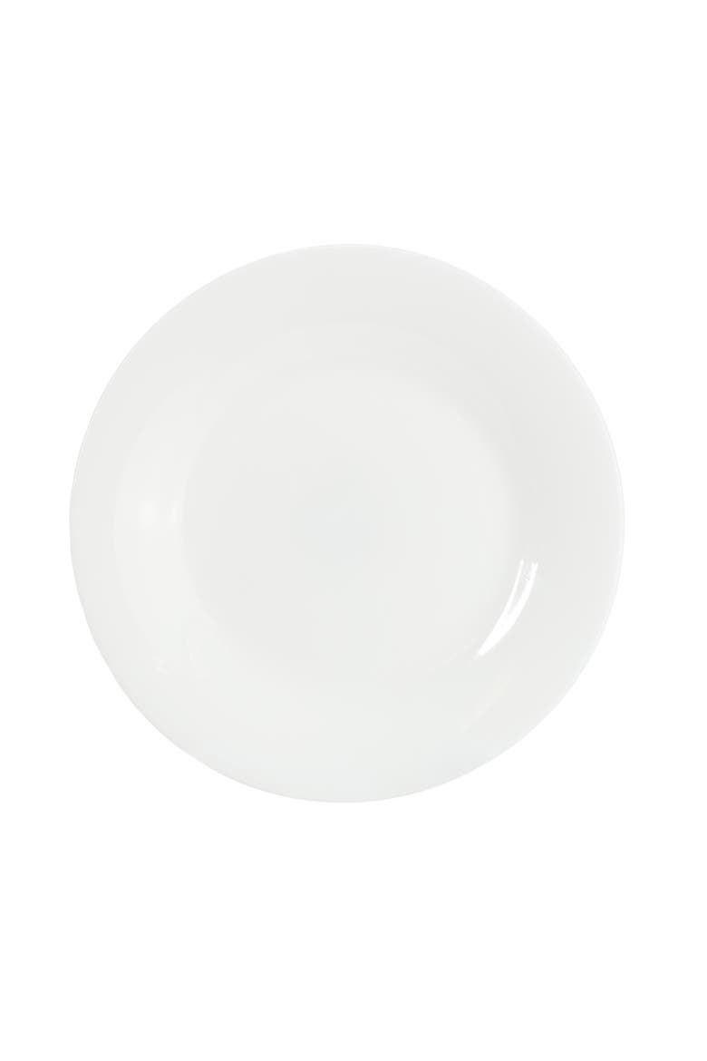Ultra White Shadow 12 Piece Opal Glass Dinnerware Set, Alternate, color, White
