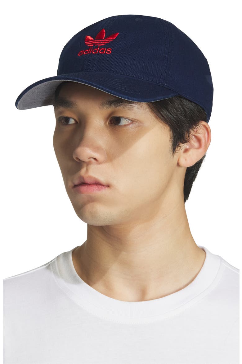 Relaxed Baseball Cap, Alternate, color, NIGHT INDIGO/ BETTER SCARLET