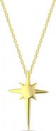 Spero London Single Star Necklace Sterling Silver