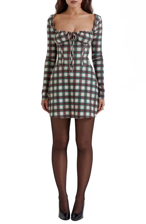 HOUSE OF CB HOUSE OF CB MALIKA LONG SLEEVE COCKTAIL MINIDRESS