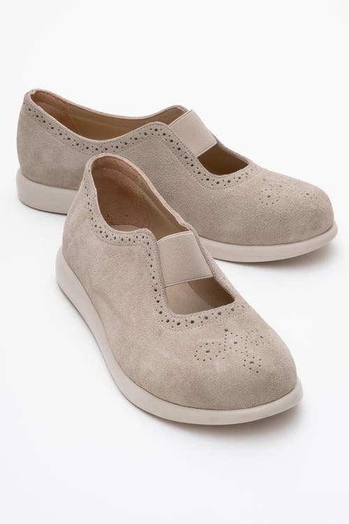 Forever & Always Shoes Chelle Elastic Leather Flat