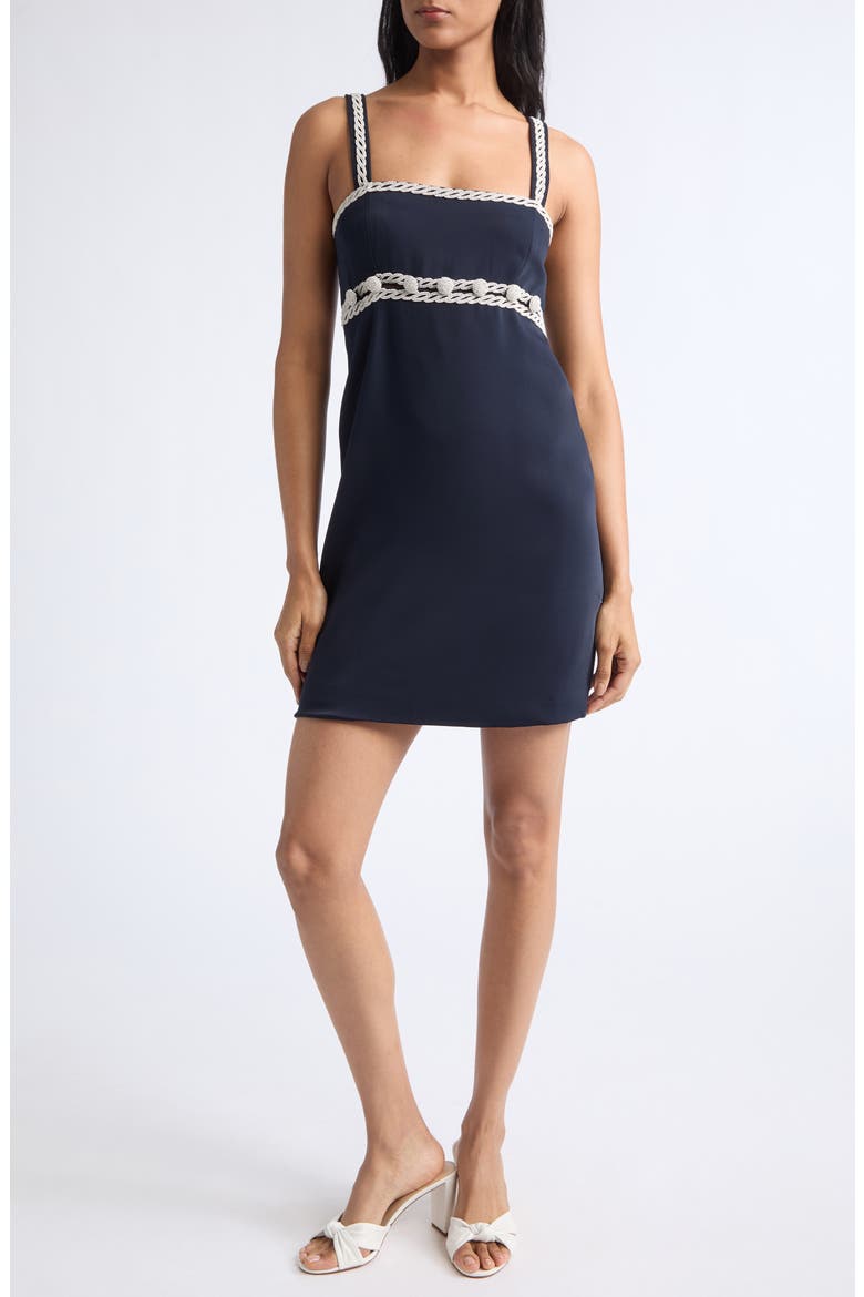 Lunette Minidress, Main, color, NAVY