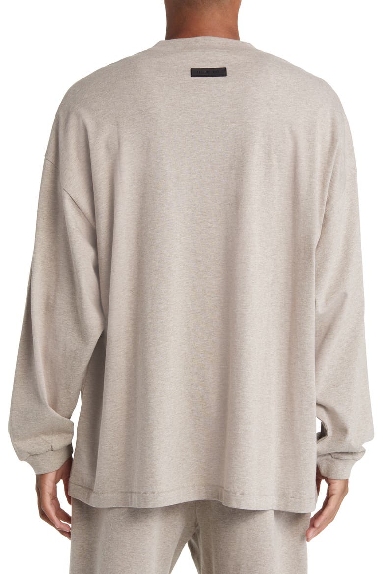 Essentials Long Sleeve Cotton T-Shirt, Alternate, color, CORE HEATHER