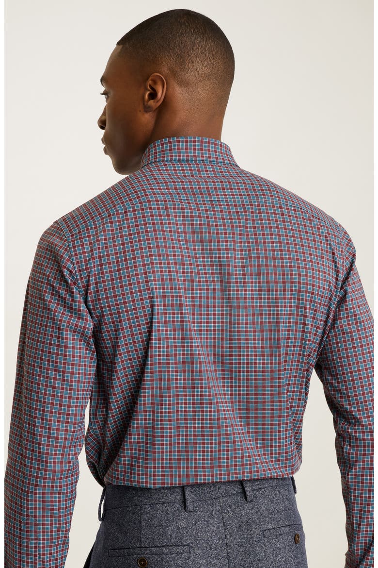 Slim Fit Tech Check Performance Button-Up Shirt, Alternate, color, INGRAM PLAID V4 C10