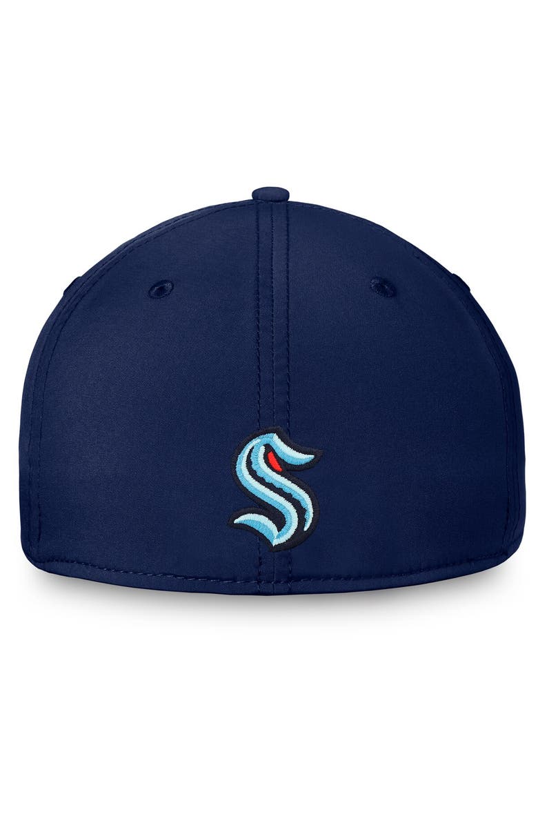 FANATICS Men's Fanatics Branded Deep Sea Blue Seattle Kraken Wordmark Flex Hat, Alternate, color, Navy