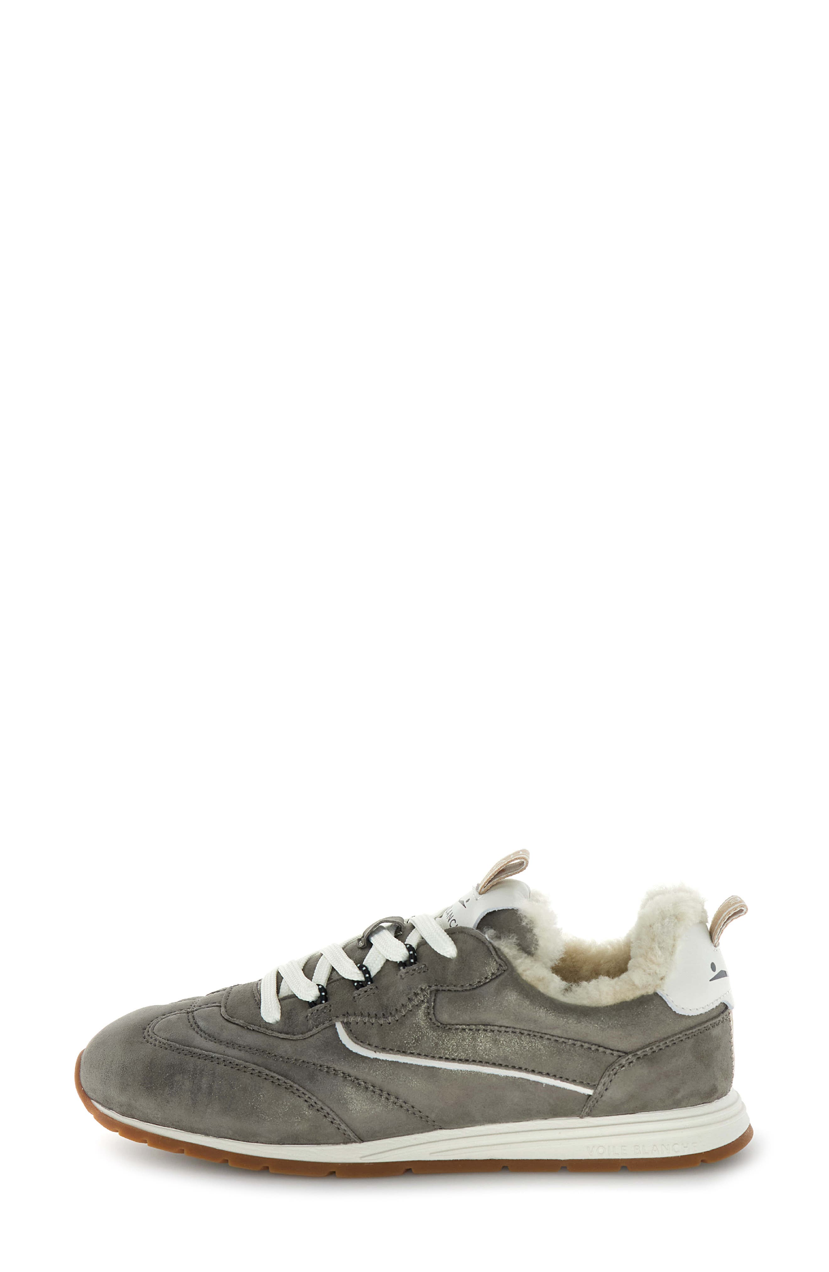 Play Sneaker with Genuine Shearling Trim, Alternate, color, CHARCOAL