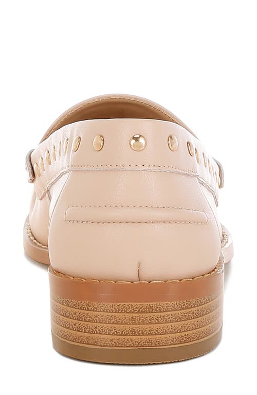 Rag & Co Oglavia Stud Penny Loafer In Beige