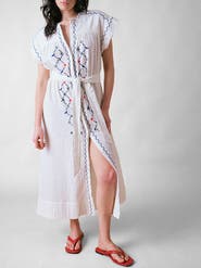 Cape Cove Coves Cap Sleeve Embroidered Dress