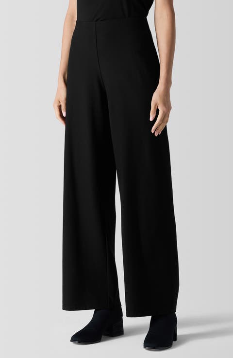 High Waist Ankle Wide Leg Pants