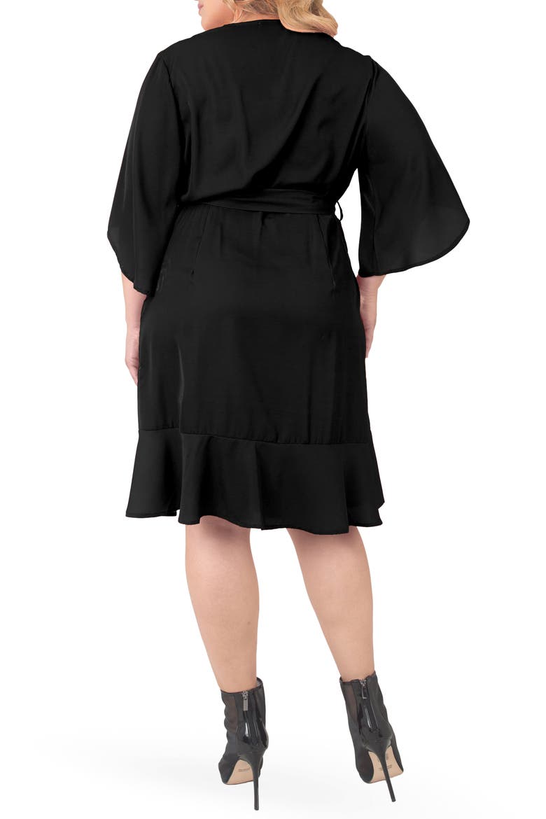 Wrap Dress, Alternate, color, BLACK