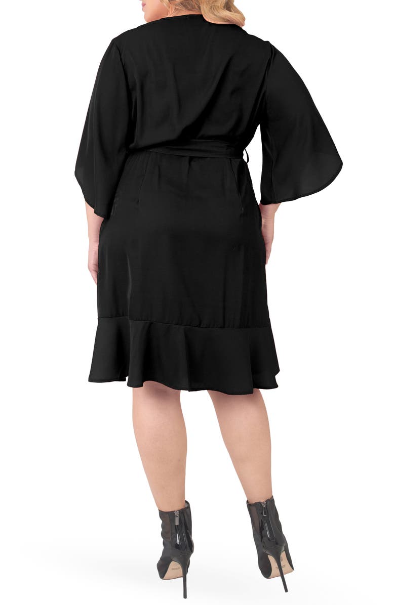Standards & Practices Wrap Dress, Alternate, color, Black