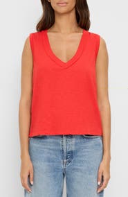 Michael Stars Ira V-Neck Cotton Top