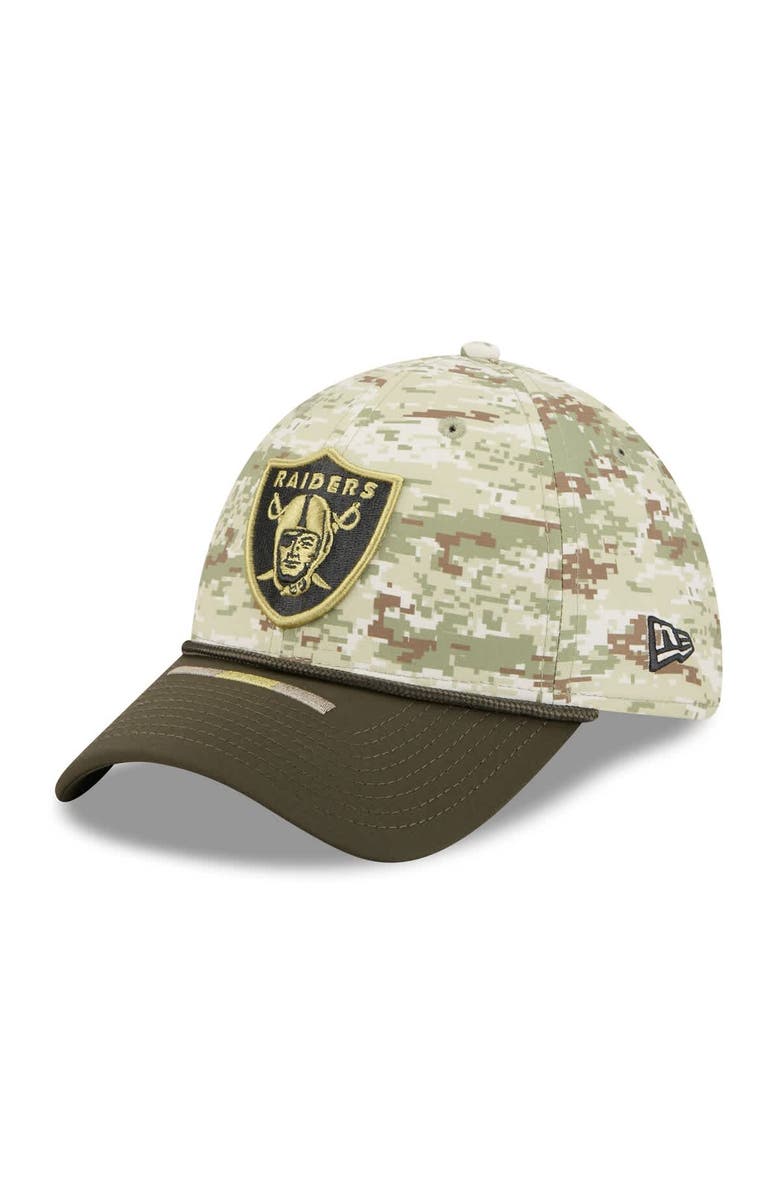 New Era Men's New Era  Camo Las Vegas Raiders 2025 Salute to Service 39THIRTY Flex Hat, Alternate, color, Camo
