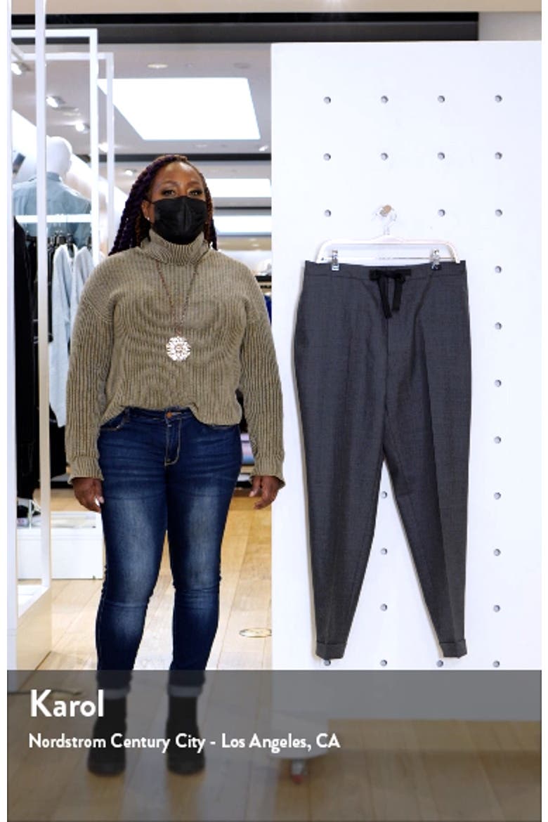 Joseph Pleated Fresco Wool Drawstring Pants video