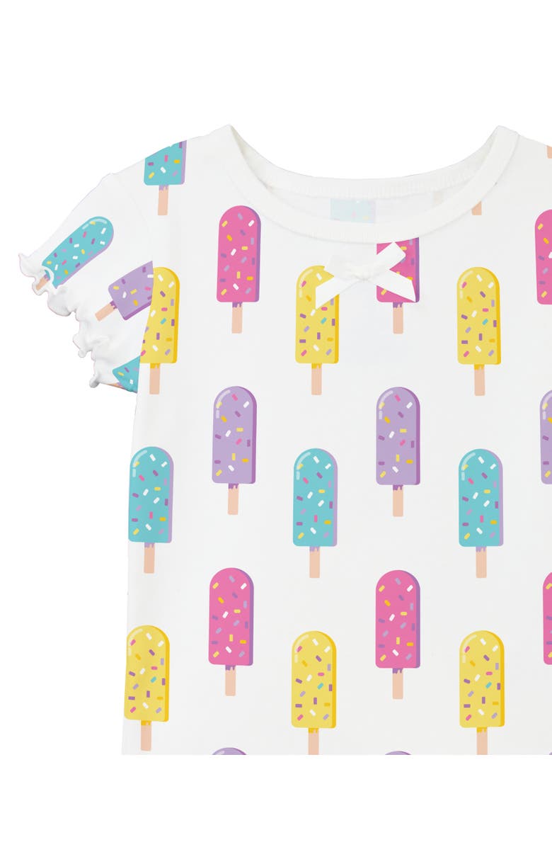 Sara’s Prints Cotton Fitted Short Pajama 2-Piece Set, Alternate, color, Popsicle