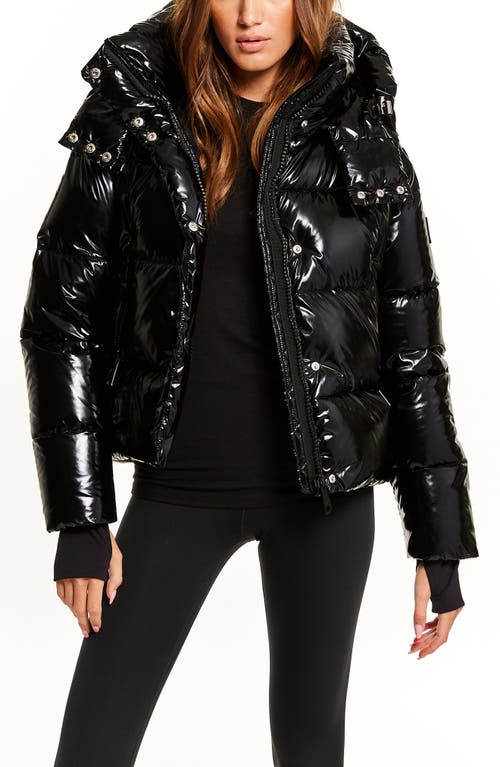 Sam . Freestyle Water Resistant Down Puffer Coat In Black