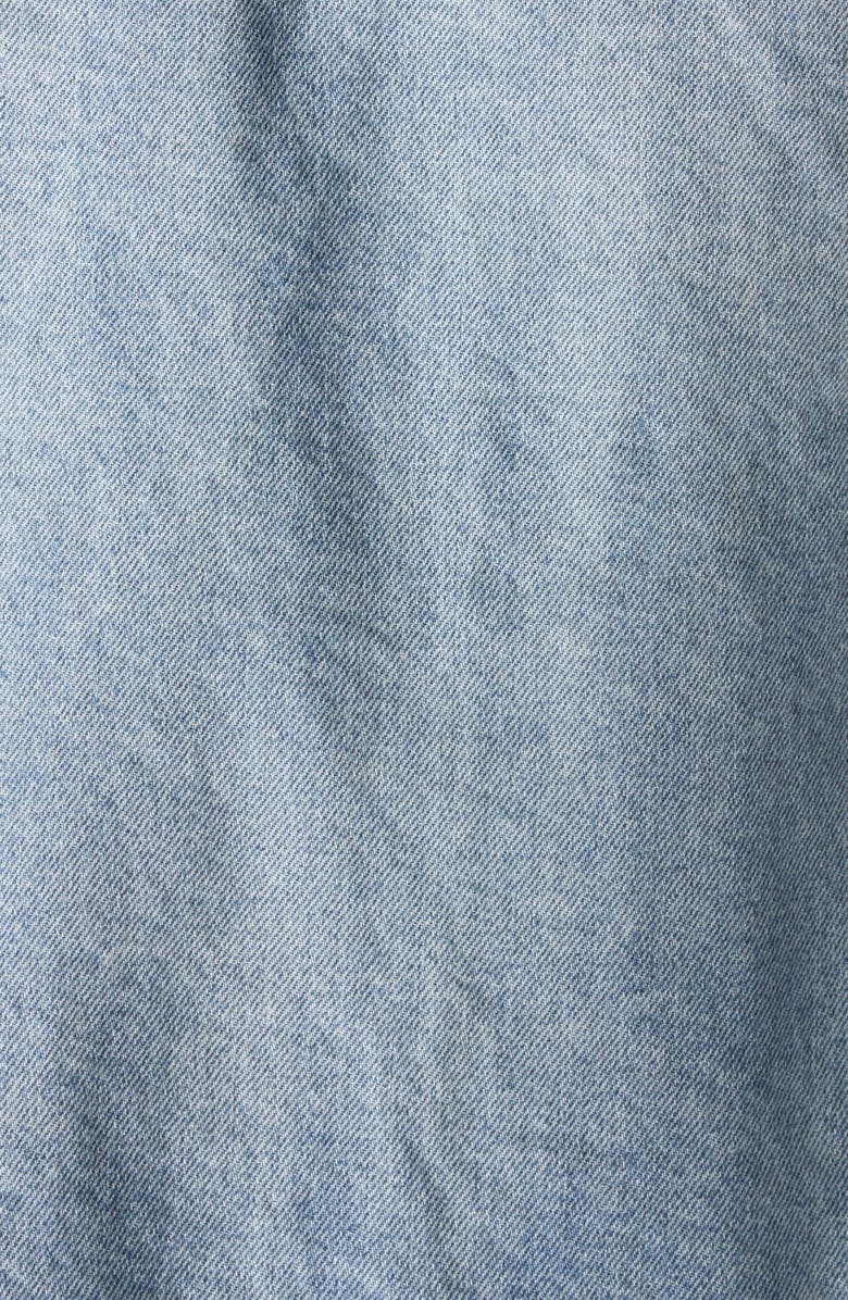 Balenciaga Regular Fit Denim Jacket, Alternate, color, Dirty Light Blue