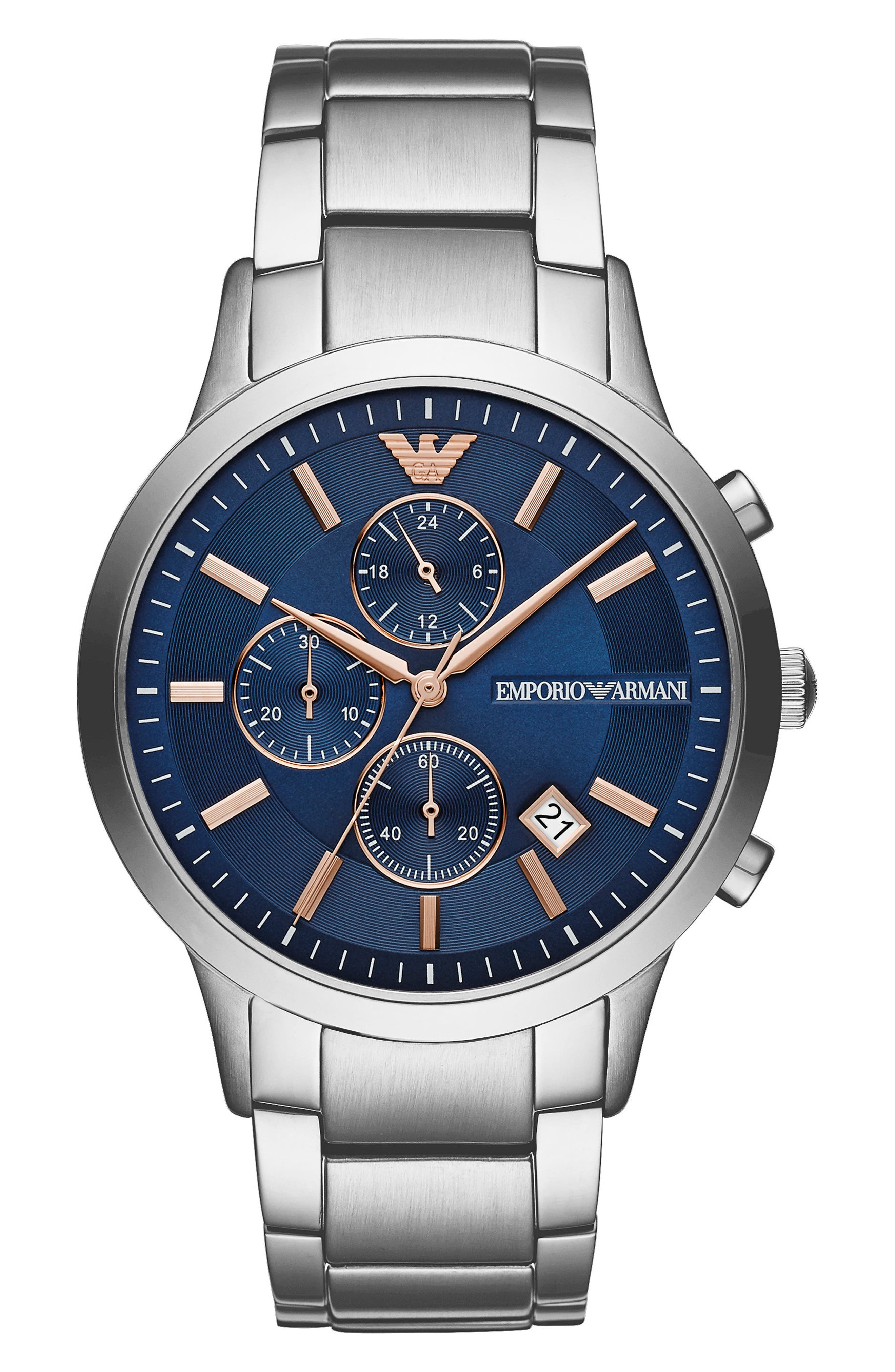 Emporio Armani Renato Chronograph Bracelet Watch, 43mm