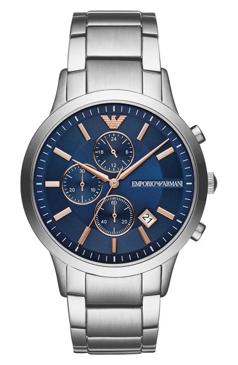 Renato Chronograph Bracelet Watch, 43mm