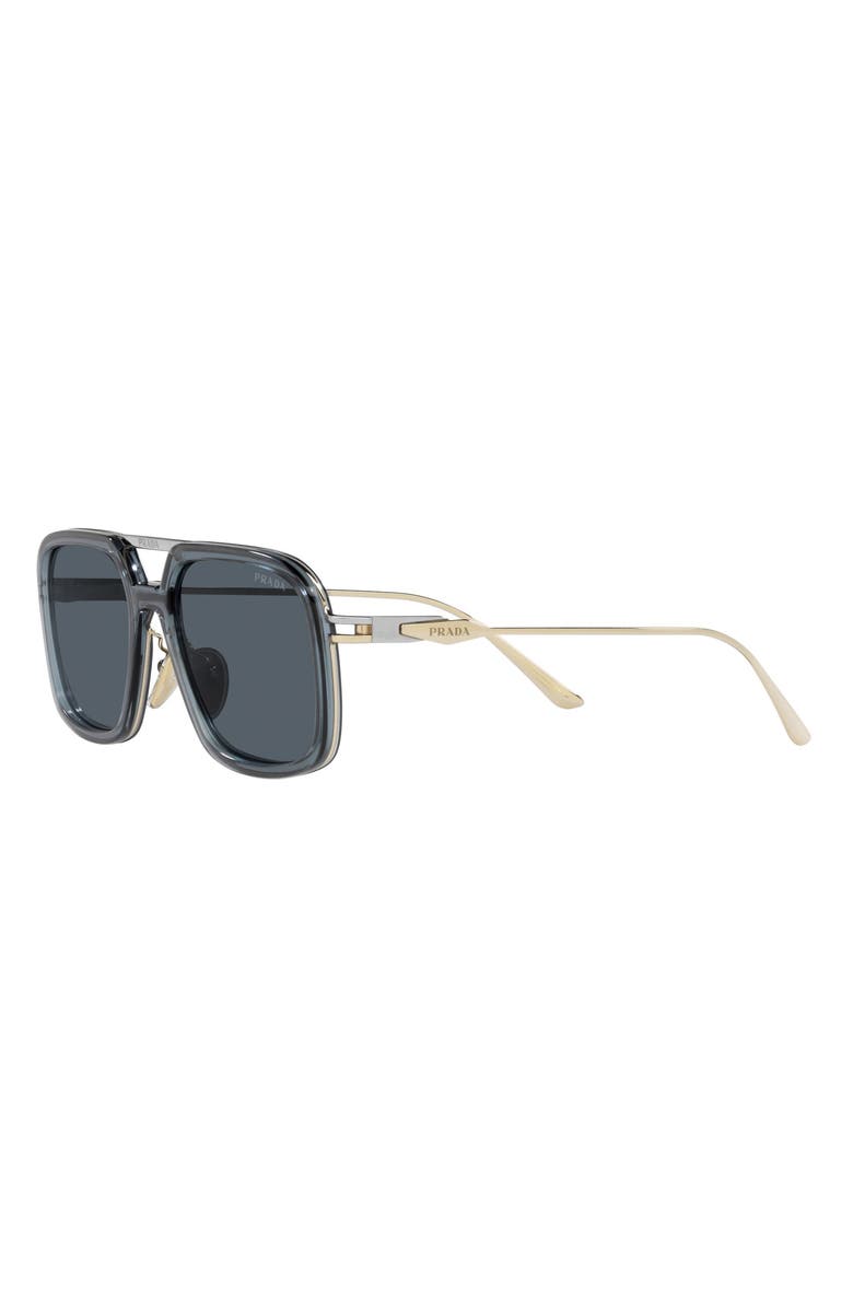 Prada 55mm Polarized Square Sunglasses, Alternate, color, 