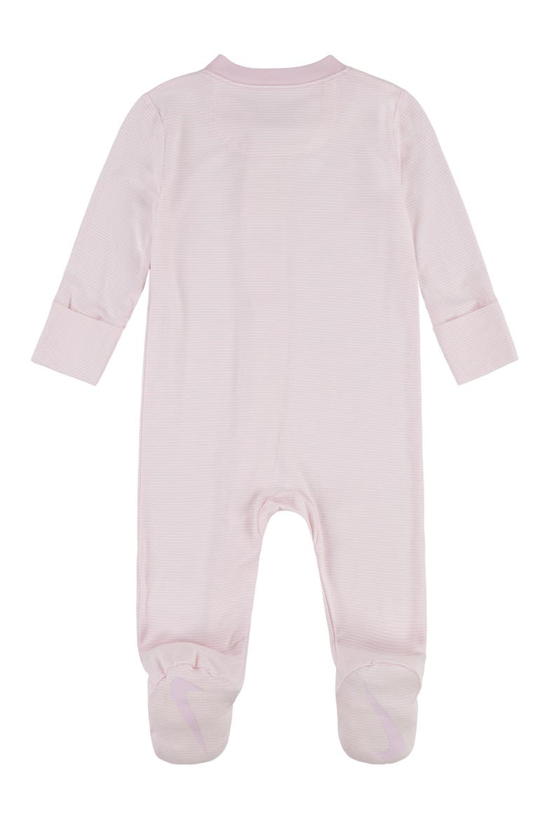Stripe Zip Footie, Alternate, color, A9YPINK FO
