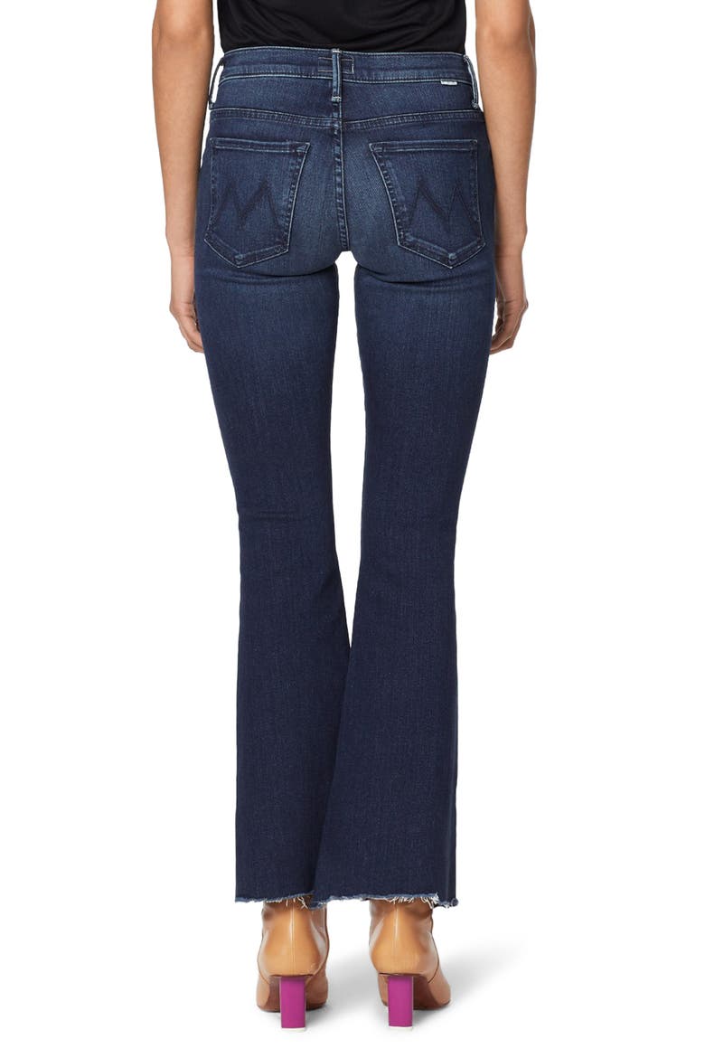 The Weekend High Waist Fray Hem Flare Jeans, Alternate, color, TONGUE AND CHIC