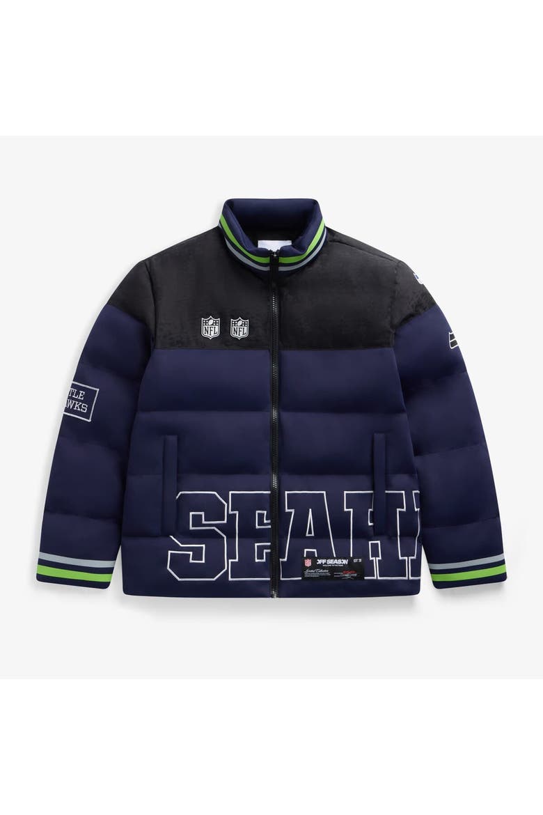 Unisex  College Navy Seattle Seahawks Team Puffer Jacket, Main, color, College Navy