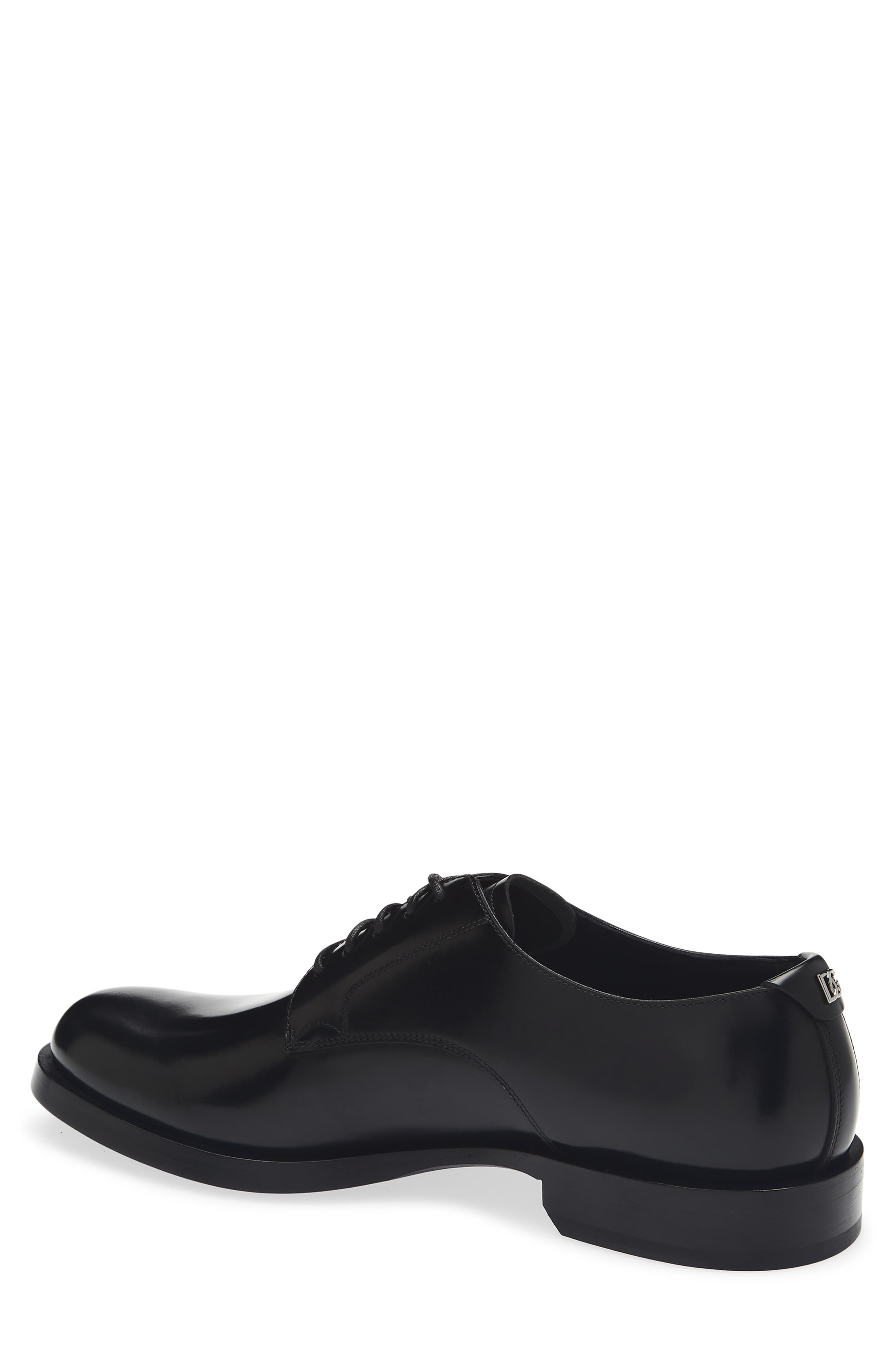 Dolce&Gabbana Brushed Derby, Alternate, color, Nero