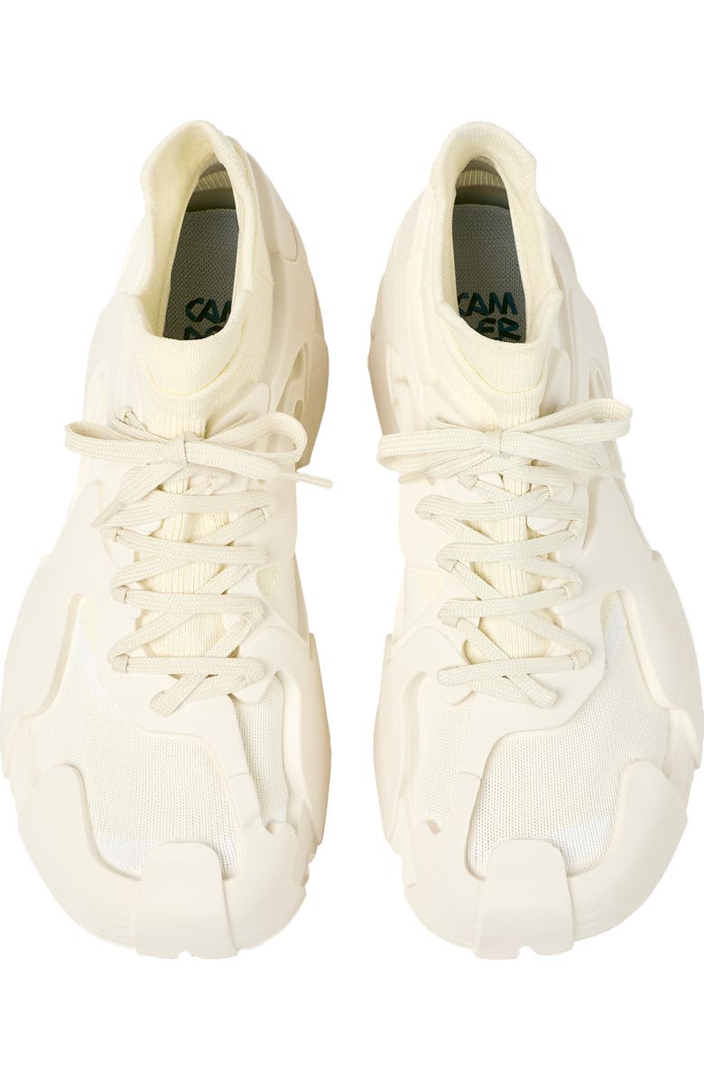 CAMPERLAB Tossu Mixed Media Sneaker, Alternate, color, White Natural