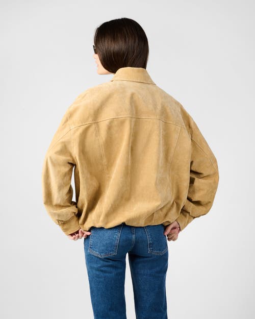 Weworewhat Premium Suede Bomber Jacket In Multi